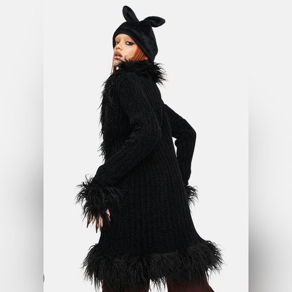 Furry Foe Long Cardigan - Current Mood - Dolls Kill - Picture 2 of 3